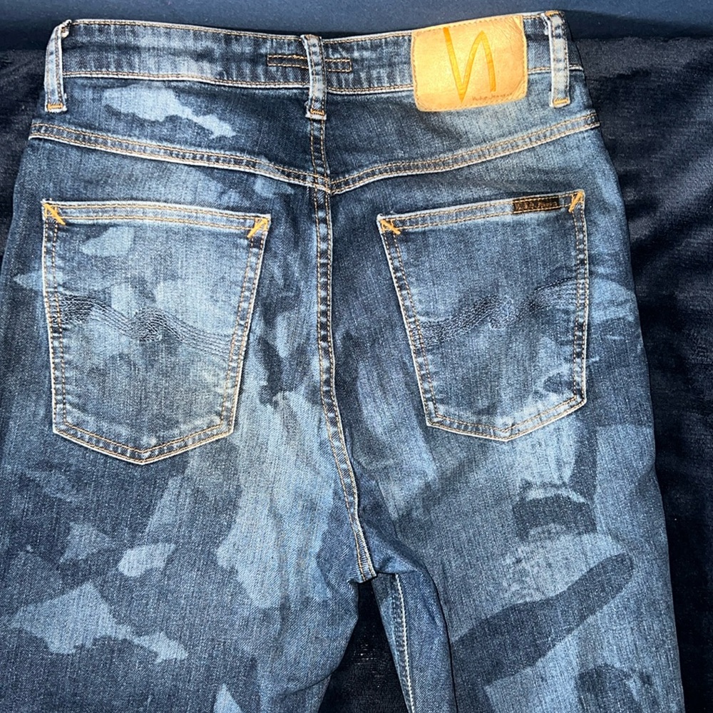 Nudie jeans. These were my faves, but after 3 wears I can no longer fit them.